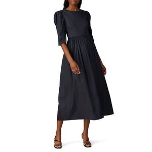 Elegant Black Midi Dress